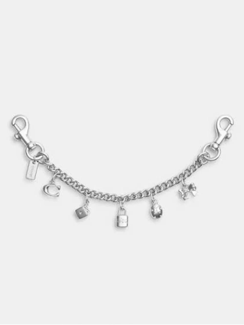 Coach Silver Swagger Chain With Charms
